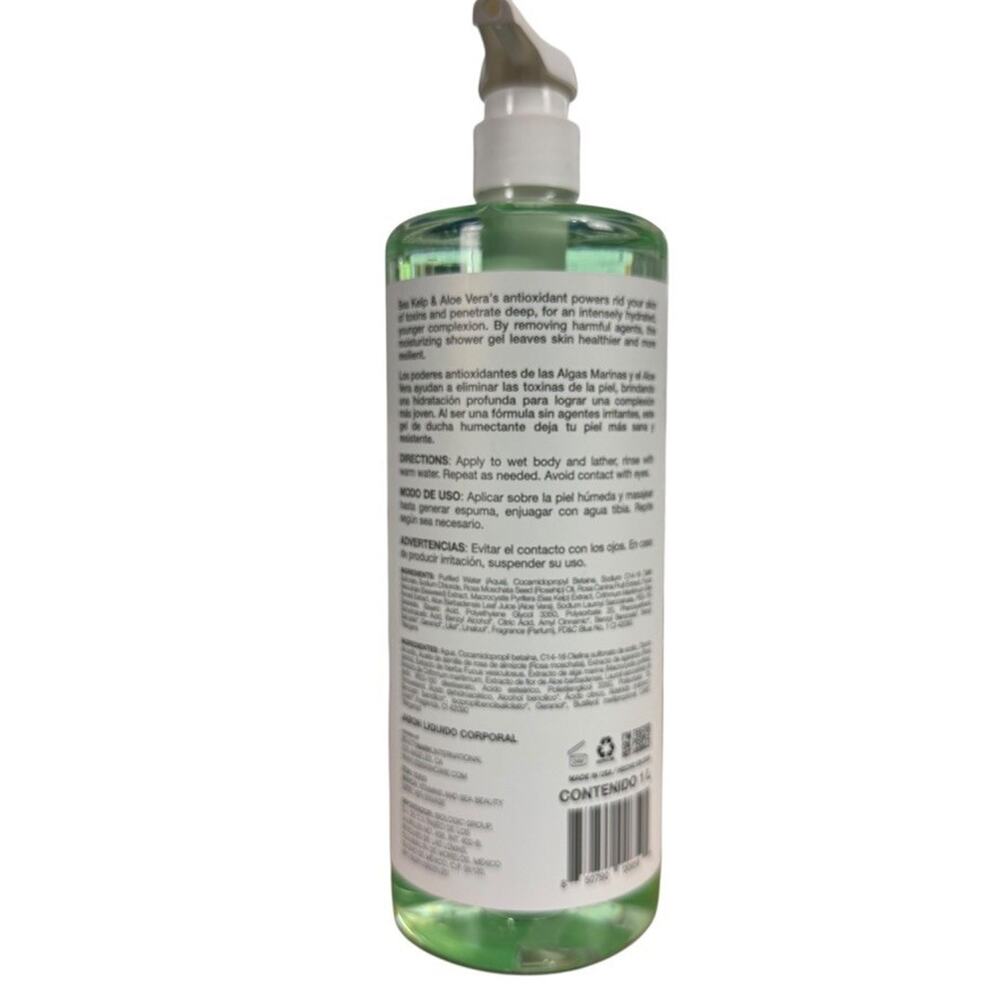 Vitamins and Sea Beauty Sea Kelp Aloe Vera Body Wash 33.8 fl oz Healing NEW - Picture 4 of 4